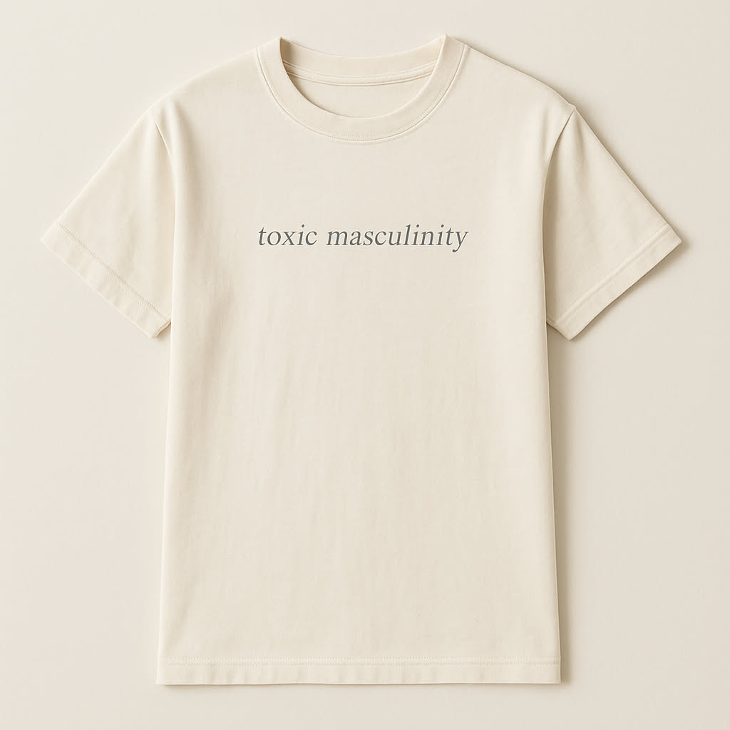 Dark humor t-shirt design: Toxic masculinity
